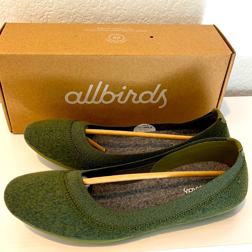 Allbirds wool Tree Breezer cargo green flats